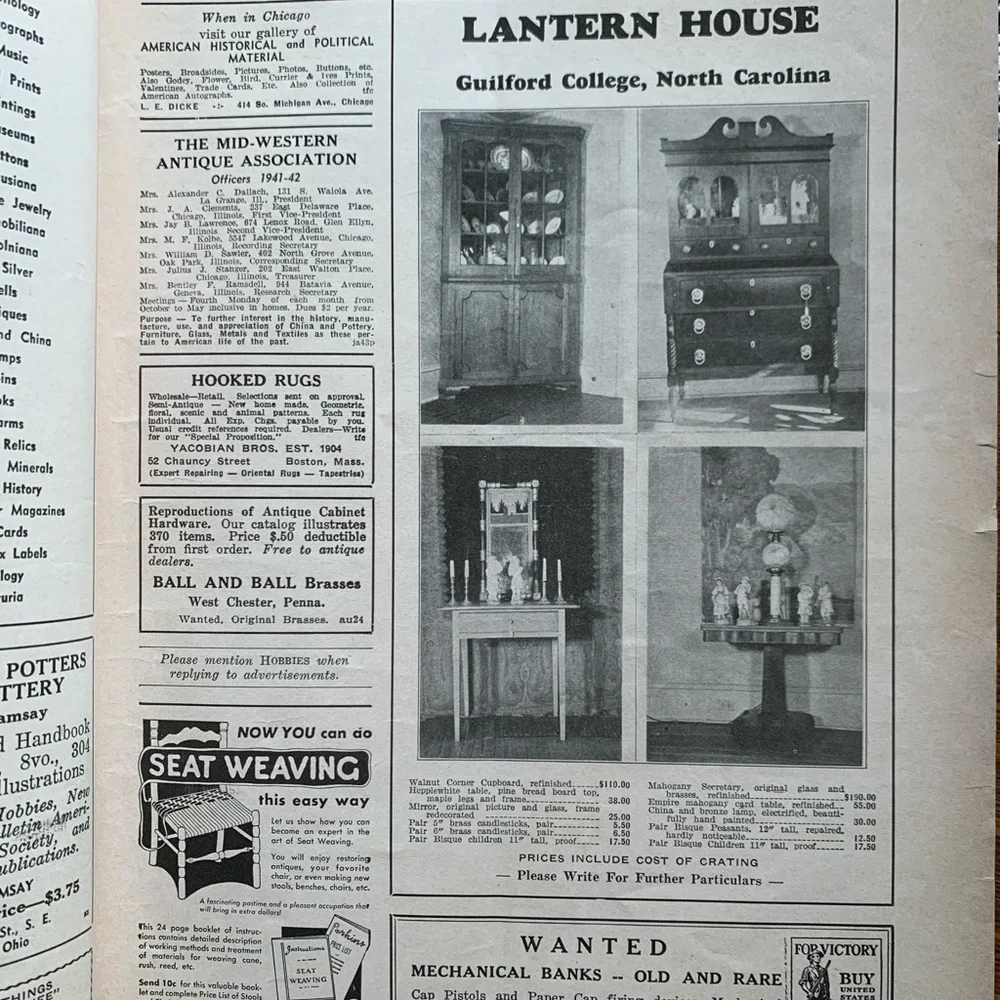 ! Vintage 2 HOBBIES magazines. Nov 1941 & Aug 1942 “The Magazine-for-Collectors” - Picture 13 of 16